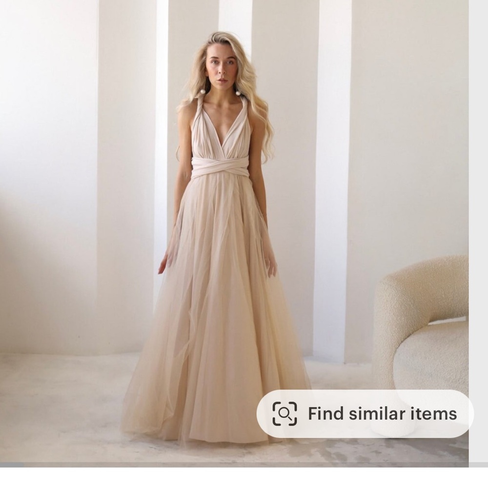 Multiway champagne dress